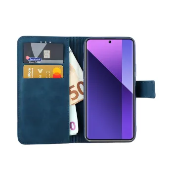 LIME ESSENTIAL ΘΗΚΗ XIAOMI REDMI NOTE 13 PRO PLUS 5G 6.67in MAGNET BOOK STAND CLIP DARK BLUE
