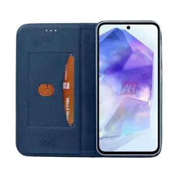 IDOL 1991 ELITE ΘΗΚΗ SAMSUNG A55 5G A556 6.6in ANTI-RFID BOOK STAND BLUE