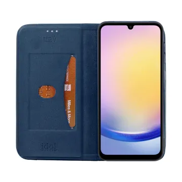 IDOL 1991 ELITE ΘΗΚΗ SAMSUNG A25 5G A256 6.5in ANTI-RFID BOOK STAND BLUE