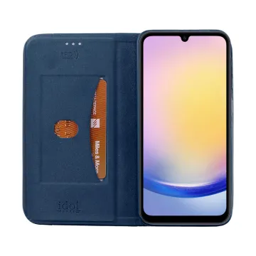 IDOL 1991 ELITE ΘΗΚΗ SAMSUNG A35 5G A356 6.6in ANTI-RFID BOOK STAND BLUE