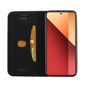 IDOL 1991 ELITE ΘΗΚΗ XIAOMI REDMI NOTE 13 PRO 5G 6.67in ANTI-RFID BOOK STAND BLACK
