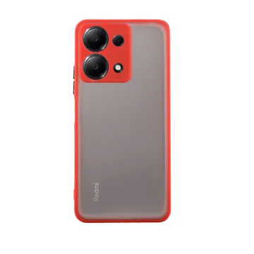 LIME HARDSHELL FUSION ΘΗΚΗ XIAOMI REDMI NOTE 13 4G 6.67in FULL CAMERA PROTECTION RED WITH BLACK KEYS