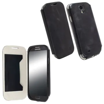KRUSELL ΘΗΚΗ SAMSUNG I9505 LEATHER FLIPCOVER KIRUNA BLACK