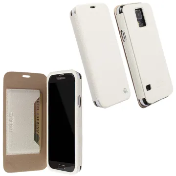 KRUSELL MALMO ΘΗΚΗ SAMSUNG S5 G900F LEATHER FLIPCOVER WHITE