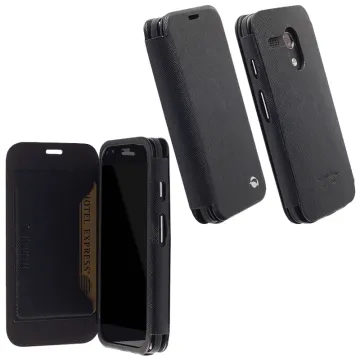 KRUSELL MALMO ΘΗΚΗ MOTOROLA MOTO G X1032 LEATHER FLIPCOVER BLACK