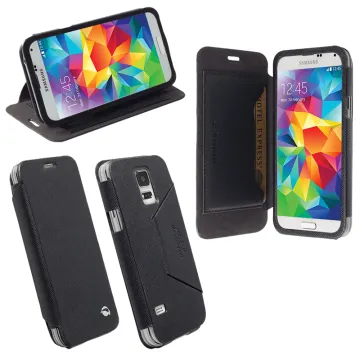 KRUSELL MALMO ΘΗΚΗ SAMSUNG S5 MINI LEATHER FLIPCOVER STAND BLACK