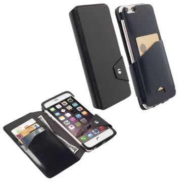 KRUSELL KALMAR ΘΗΚΗ IPHONE 6 PLUS 5.5in LEATHER WALLET FLIP CASE BLACK