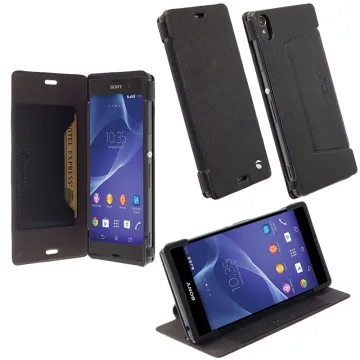KRUSELL MALMO ΘΗΚΗ SONY XPERIA Z3 LEATHER FLIPCOVER STAND BLACK
