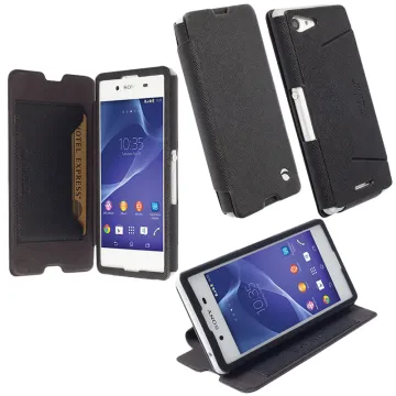 KRUSELL MALMO ΘΗΚΗ SONY XPERIA E3 LEATHER FLIPCOVER STAND BLACK