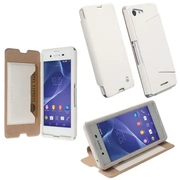 KRUSELL MALMO ΘΗΚΗ SONY XPERIA E3 LEATHER FLIPCOVER STAND WHITE
