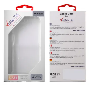 VOLTE-TEL ANTISHOCK AIR TPU ΘΗΚΗ SAMSUNG Z FLIP 5 5G F731 6.7in BACK-FRONT ΔΙΑΦΑΝΗ