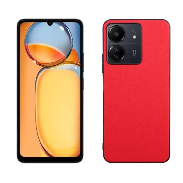 VOLTE-TEL CARBON LIFT ΘΗΚΗ XIAOMI REDMI 13C 4G/5G 6.74in CAMERA GUARD PROTECTION RED