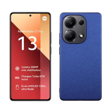 VOLTE-TEL CARBON LIFT ΘΗΚΗ XIAOMI REDMI NOTE 13 PRO 4G 6.67in CAMERA GUARD BLUE