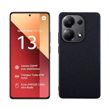 VOLTE-TEL CARBON LIFT ΘΗΚΗ XIAOMI REDMI NOTE 13 PRO 4G 6.67in CAMERA GUARD BLACK