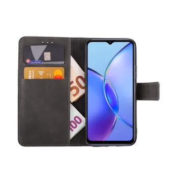 LIME ESSENTIAL ΘΗΚΗ VIVO Y17s 6.56in MAGNET BOOK STAND CLIP GREY