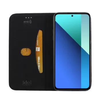 IDOL 1991 ELITE ΘΗΚΗ XIAOMI REDMI NOTE 13 4G 6.67in ANTI-RFID BOOK STAND BLACK