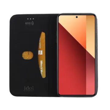 IDOL 1991 ELITE ΘΗΚΗ XIAOMI REDMI NOTE 13 PRO 4G 6.67in ANTI-RFID BOOK STAND BLACK