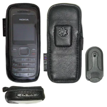 VOLTE-TEL ΘΗΚΗ NOKIA 1208 ZIPPER ΔΕΡΜΑΤΙΝΗ ΠΕΡΙΣΤΡΕΦΟΜΕΝΟ CLIP