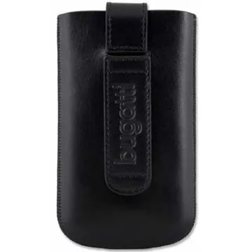 BUGATTI ΘΗΚΗ ΠΟΥΓΚΙ SLIM CASE LEATHER NEW LOOP BLACK M NSP 2500DS/2300DS/1850DS/1800DS
