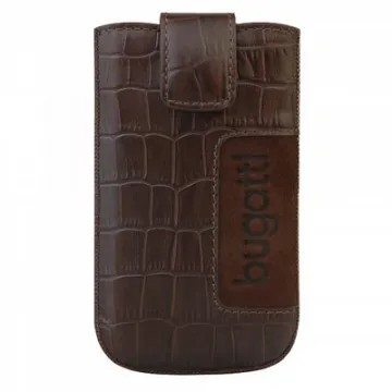 BUGGATI SLIMCASE ΘΗΚΗ ΠΟΥΓΚΙ CROCO DARK BROWN M