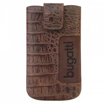BUGGATI SLIMCASE ΘΗΚΗ ΠΟΥΓΚΙ CROCO LIGHT BROWN M