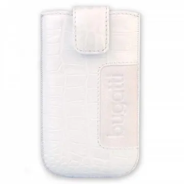 BUGGATI SLIMCASE ΘΗΚΗ ΠΟΥΓΚΙ CROCO WHITE M