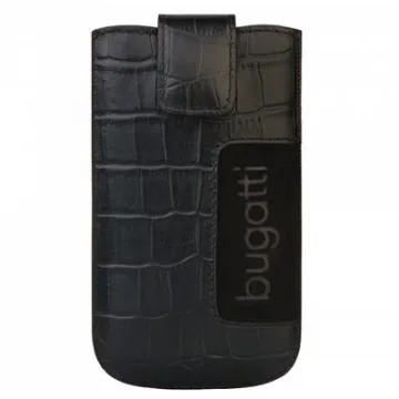BUGGATI SLIMCASE ΘΗΚΗ ΠΟΥΓΚΙ CROCO BLACK SL
