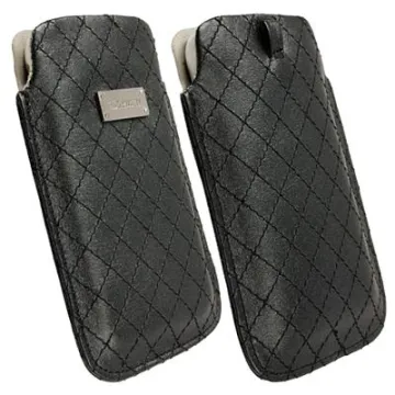 KRUSELL ΘΗΚΗ ΠΟΥΓΚΙ LEATHER AVENYN BLACK L LONG