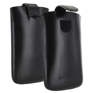 KRUSELL ΘΗΚΗ ΠΟΥΓΚΙ SLIM LEATHER ASPERO BLACK L LONG