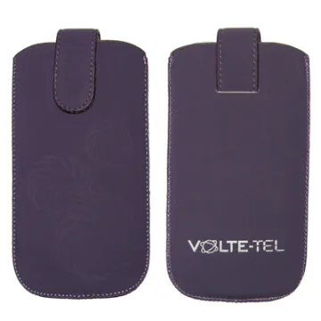 VOLTE-TEL ΘΗΚΗ IPHONE 4S/L ΟΡΙΖΟΝΤΙΑ ΔΕΡΜΑΤΙΝΗ DUAL CLIP BLACK