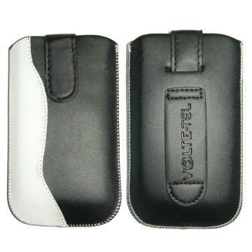 VOLTE-TEL ΘΗΚΗ ΠΟΥΓΚΙ SLIM CASE LEATHER LOOP V1510 BLACK-WHITE M