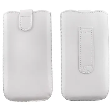 VOLTE-TEL ΘΗΚΗ ΠΟΥΓΚΙ SOFTCASE LEATHER MAGNET LOOP WHITE XXL