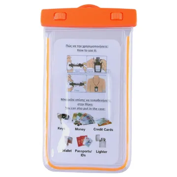 VOLTE-TEL SPORTS ARMBAND LUMINUS ΘΗΚΗ ΑΔΙΑΒΡΟΧΗ 2 IN 1 IPX8 30m MAX SIZE 14.2cm x 7.5cm (5.8in) ORANGE