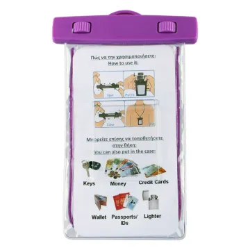 VOLTE-TEL SPORTS ARMBAND LUMINUS ΘΗΚΗ ΑΔΙΑΒΡΟΧΗ 2 IN 1 IPX8 30m MAX SIZE 16.3cm x 8.2cm (6.9in) PURPLE