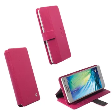 KRUSELL MALMO SLIDE ΘΗΚΗ UNIVERSAL LEATHER FLIPWALLET 3XL PINK