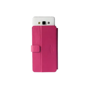 KRUSELL MALMO SLIDE ΘΗΚΗ UNIVERSAL LEATHER FLIPWALLET 4XL PINK