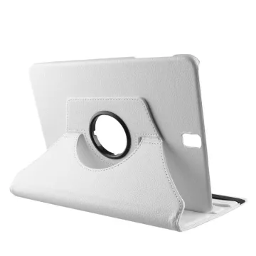 VOLTE- TEL LEATHER BOOK ROTATING STAND ΘΗΚΗ SAMSUNG TAB A 2017 T385 8in WHITE