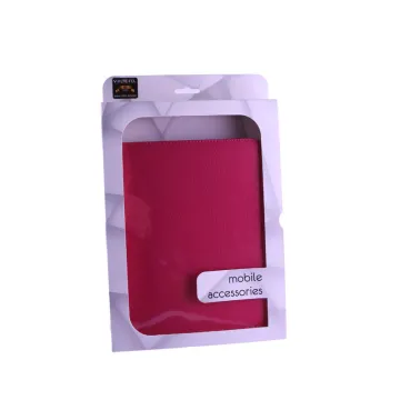 VOLTE-TEL LEATHER BOOK STAND ΘΗΚΗ TABLET 6.5in - 8.4in (21,7cm x 15,7cm) UNIVERSAL FUCHSIA