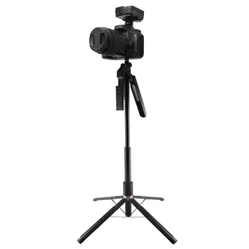 VOLTE-TEL VT140 SELFIE STICK ΤΡΙΠΟΔΟ ΜΕ ΠΤΥΣΣΟΜΕΝΟ ΜΠAΣΤΟΥΝΙ (34.5cm - 180cm) + 2 ΜΕΓΑΛΑ ΦΩΤΙΣΤΙΚΑ