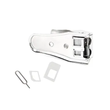 SIM CARD CUTTER ΑΠΟ SIM ΣΕ MICRO+NANO SIM SILVER 2 in 1