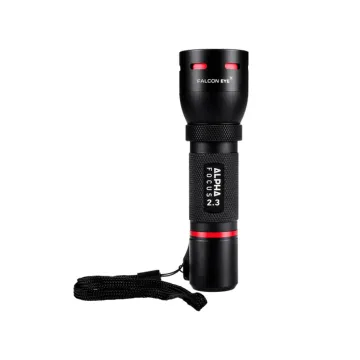 FALCON ΦΑΚΟΣ ΧΕΙΡΟΣ ΜΠΑΤΑΡΙΑΣ SIZE 3 x AAA LED FHH0114 IP44 300 LM ΑΛΟΥΜΙΝΙΟΥ ΜΑΥΡΟΣ