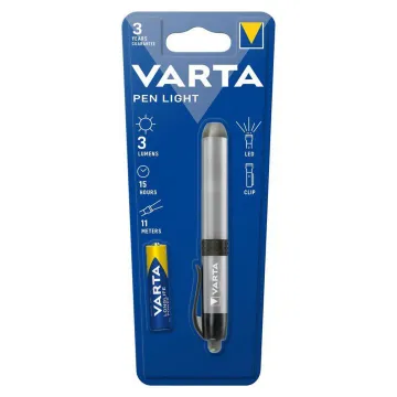 VARTA ΦΑΚΟΣ ΧΕΙΡΟΣ ΜΠΑΤΑΡΙΑΣ LED ΣΤΥΛΟ ΦΑΚΟΣ 3 LUMENS ΑΦΘΑΡΤΟΣ ΑΛΟΥΜΙΝΙΟΥ 16611 ΑΣΗΜΙ