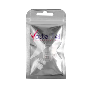 VOLTE-TEL ΦΙΣ ΤΗΛΕΦΩΝΙΚΗΣ ΓΡΑΜΜΗΣ / ΔΙΚΤΥΟΥ RJ45 8P8C UTP CAT C6A MALE 6+2 PIN ΓΙΑ ΣΤΡΟΓΓΥΛΑ ΚΑΛΩΔΙΑ