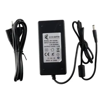 VOLTE-TEL UNIVERSAL ΤΡΟΦΟΔΟΤΙΚO DESKTOP 12V 5A DC CONNECTOR 5,5X2,1mm ME LED