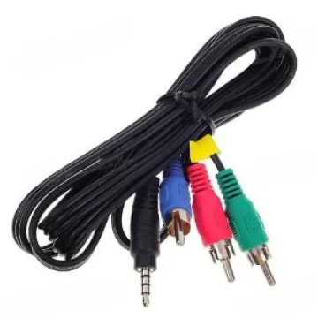 ΚΑΛΩΔΙΟ ΕΙΚΟΝΑΣ-ΗΧΟΥ 3.5mm ΑΡΣΕΝΙΚΟ ΣΕ 3 Χ RCA ΑΡΣΕΝΙΚΟ 1.2m