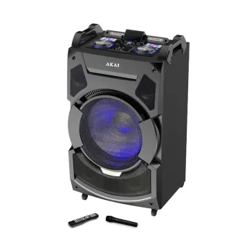 AKAI ABTS-112 PARTY SPEAKER ΦΟΡΗΤΟ ΗΧΕΙΟ ME LED USB, AUX-IN ΚΑΙ ΥΠΟΔΟΧΗ ΓΙΑ ΜΙΚΡΟΦΩΝΟ ΚΑΙ ΜΟΥΣΙΚΟ ΟΡΓΑΝΟ 60W RMS ΓΙΑ ΚΑΡΑΟΚΕ