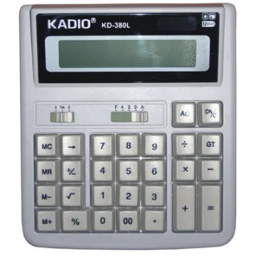 ΚΟΜΠΙΟΥΤΕΡΑΚΙ KADIO 12ΨΗΦΙΑ KD-380L ΜΕΓΑΛΑ ΠΛΗΚΤΡΑ
