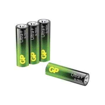 GP ΜΠΑΤΑΡΙΕΣ ΑΛΚΑΛΙΚΕΣ AA LR06 1.5V ULTRA PLUS ALKALINE G-TECH +200% MORE POWER 4/BLISTER
