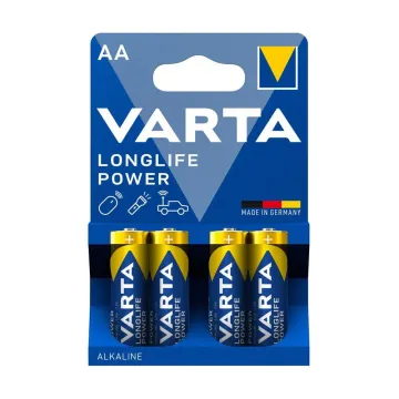 VARTA ΜΠΑΤΑΡΙΕΣ ΑΛΚΑΛΙΚΕΣ AA LR06 1.5V ALKALINE LONGLIFE POWER 4906 4/BLISTER