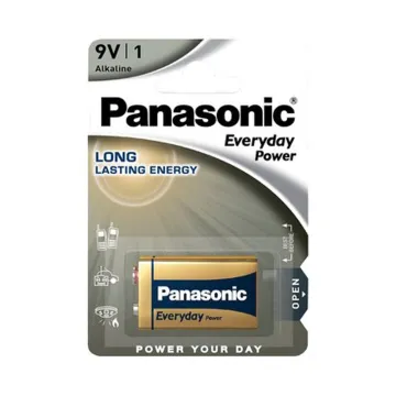 PANASONIC ΜΠΑΤΑΡΙΕΣ ΑΛΚΑΛΙΚΕΣ 9V 6LR61/6LF22 ALKALINE EVERYDAY POWER 1/BLISTER